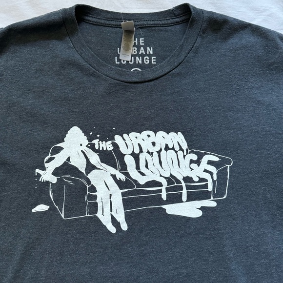 “The Urban Lounge” venue t-shirt, grey crewneck, short sleeve, soft material - Picture 4 of 5